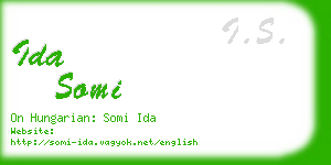 ida somi business card